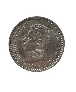 IBERMONEDA| España, Alfonso XIII 1904 *0-4* 50cnt. S.C. - Picture 1 of 2