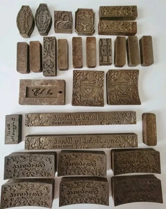 29 Vintage Juweliere Uhrmacher Gusseisen Etikettenform Presse  - Bild 1 von 10