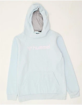 Sudadera con capucha gráfica para mujer HUMMEL UK 10 pequeña azul algodón CW49 Foto 1 de 4