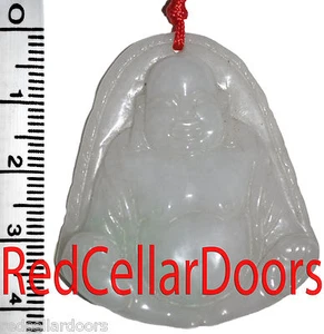 New Chinese Jade Hand Carved Folklore Fat Buddha Charm Pendant Necklace JK02 - Picture 1 of 1