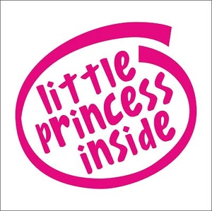 LITTLE PRINCESS Inside decal sticker vinyl car home children kids newborn baby - Picture 1 of 2