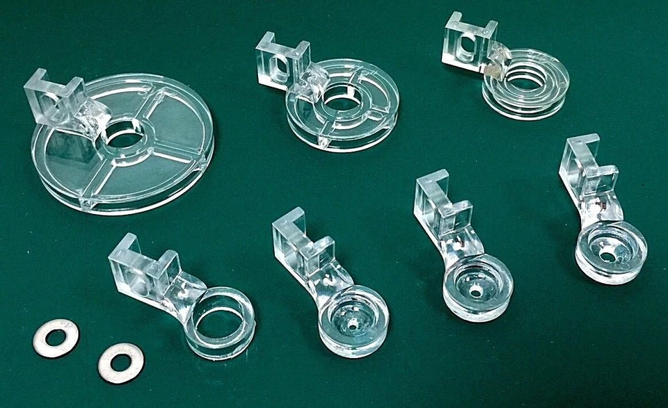 Clear Plastic Ruler Foot, Echo Feet & Couching Feet Kit (7 Feet)  Package - Image 1 of 4