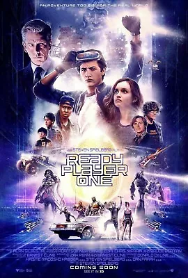 2018 Ready Player One Movie Poster Print 11X17 Wade Watts Back To The Future 🍿