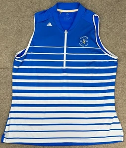 Adidas 2020 U.S. Open Winged Foot Women's Embroidered Striped Golf Shirt Size XL - Picture 1 of 8