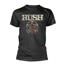RUSH - AMERICAN TOUR 1977 (DARK HEATHER) GREY T-Shirt Medium