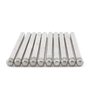 10Pcs Diamond Grinding Bit 1 1.5 2 2.5 3 4mm Spherical Head Grit 150 Medium Type - Picture 1 of 11