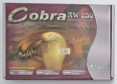 AOpen Cobra AW950 PCI Soundkarte (C-Media CMI8738-LX, retro, NOS, OVP, 2003) - Bild 1 von 4