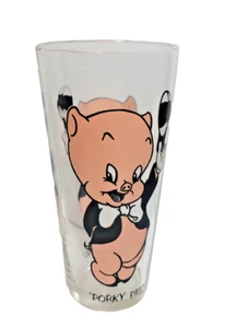 Vintage 10oz 1973 Pepsi Porky Pig Character Drinking Glass 6.25 x 3'' - Picture 1 of 3