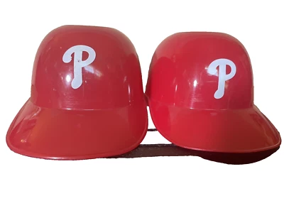 Philadelphia Phillies Ice Cream Helmets Lot of 2 Rawlings Dated 9-27-2008 NLE - Image 1 of 4