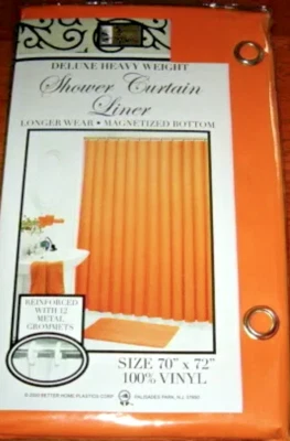 НАБОР ИЗ 3 ВИНИЛОВЫХ ЗАНАВЕСОК ДЛЯ ДУША С МАГНИТАМИ И МЕТАЛЛИЧЕСКИМИ ЛЮВЕРСАМИ - ВСЕ ЦВЕТА - Изображение 1 из 4