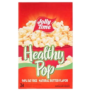 Jolly Time Butter & Sea Salt, Healthy Pop Microwave Popcorn, 3 oz, 24 Count - Picture 1 of 7