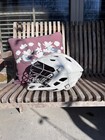 White Lacrosse Helmet - Warrior Burn - Small