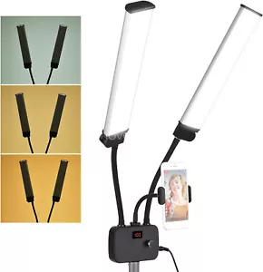 45W Dimmable LED Beauty Light Stand Makeup Live Eyelash Extensions Tattoo Studio - Picture 1 of 11