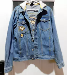 The Wild Collective NHL Nashville Predators Women's Medium Denim Hooded Jacket - Picture 1 of 6