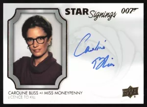 2021 Upper Deck James Bond Villains Henchmen Star Signings #SSCB Caroline Bliss - Imagen 1 de 2