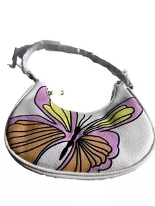 Skinny Dip London Damen Kiesel Kunstleder Schultertasche Schmetterling Geldbörse - Bild 1 von 13