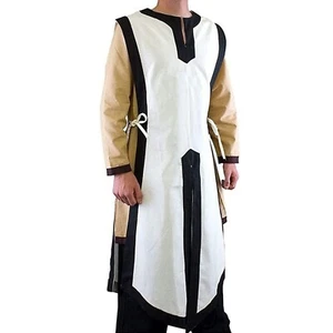 Medieval Costume Crusader Knight Tunic Renaissance Warrior Templar Cosplay - Picture 1 of 2