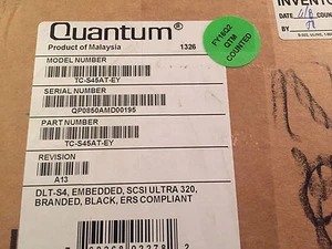 Quantum DLT-S4 TC-S45AT-EY - Tape drive DLT ( 800 GB / 1.6 TB ) SCSI LVD - Picture 1 of 1