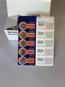 2Pcs Sony CR1632 Battery 3V Lithium Coin Cell For PC/Laptop/Watch - Picture 1 of 2