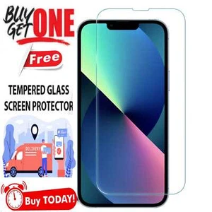  Gorilla Hartglas Displayschutzfolie für iPhone 14 13 11 Pro 15 XR Max Abdeckung - Bild 1 von 5