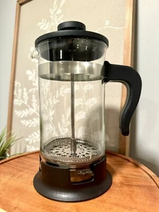 Ikea UPPHETTA 8.5” French Press Coffee Tea Maker Stainless Steel Glass - Picture 1 of 3