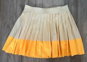 Athleta Girl pleat perfect skort! size 12/L, two tone yellow-orangy, EUC! - Picture 1 of 6