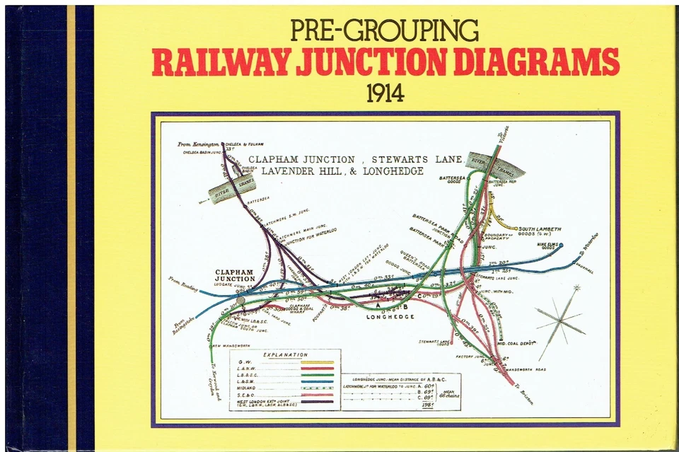 PRE LMS/LNER/GWR/SR 1914 GROUPING : SELECTION OF RAILWAY JUNCTION DIAGRAMS BOOK - Image 1 of 1