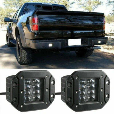 2X 5inch Flush Mount LED Work Light Bar Spot Combo Reverse Lamps 4-Row Off Road - Image 1 of 4