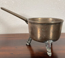 Antique 17th century Small English Bronze Skillet Apothecary Pan Primitive Pot