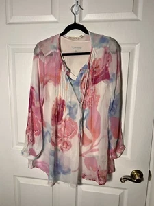 soft surroundings blouse - Picture 1 of 5