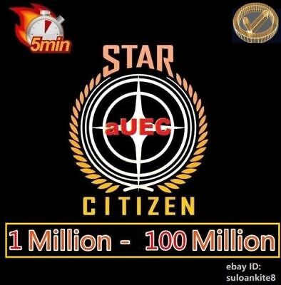 Star Citizen AUEC 5,000,000 - 200,000,000 Funds Credits Ver 3.19 Alpha AUEC US • 5£