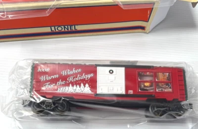 LIONEL6-25061 O Gauge CHRISTMAS HOLIDAY 2008 BOXCAR TOY TRAIN CAR FREIGHT - NEW - Image 1 of 4
