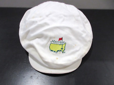 VINTAGE Masters Hat Cap Strap Back White Augusta National Flat Cap Newsboy Mens