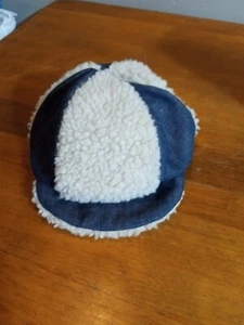 Vintage Denim And Wool Hat- Handmade  - Picture 1 of 10