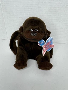 1997 Planet Hollywood George Baby Gorilla 4,5 Zoll Plüsch Sitzsack Stofftier Affe Neu mit Etikett - Bild 1 von 4