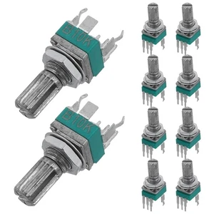 Potenciómetro de precisión de 10 piezas Potenciómetros cónicos de audio Accesorio hágalo usted mismo - Imagen 1 de 12