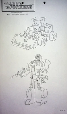 The Transformers 1984 G1 Production Series Model Cel Layout Sunbow Productions - Image 1 of 2