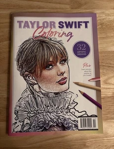 Taylor Swift Coloring Book 32 Artistic Designs LEARN SWIFT SECRETS 2024 - Imagen 1 de 6