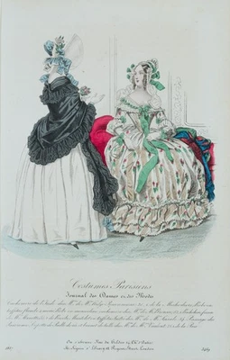 Cachemire de l'Inde,  1837, Sst. Historismus Mode 1800-1849 Unbekannt (19.Jhd) - Bild 1 von 4