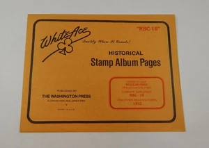 Sello White Ace Estados Unidos Edición Regular Suplemento Completo "RSC-16" 1992 - Imagen 1 de 2