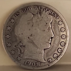 1908-D Barber Half Dollar JUST A NICE COIN....7242 - Picture 1 of 2