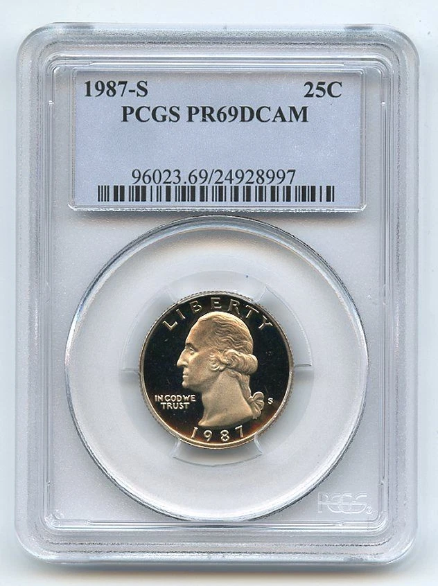 1987 S 25C Washington Quarter Proof PCGS PR69DCAM - Image 1 of 1