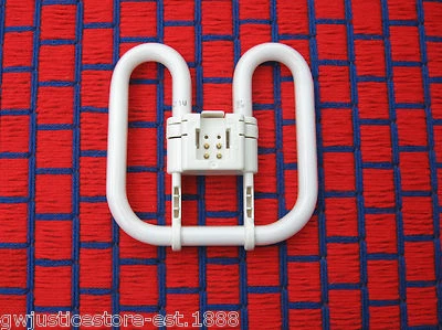 2D light bulb 21 watt GE POLYLUX F212D/827/4p compact fluorescent 21w 2700K CFL  - Image 1 of 4