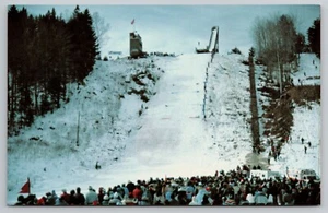 Berlin NH Highest Ski Jump Nansen Ski Jumping Event Winterfest UNP Postal - Imagen 1 de 3