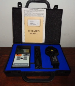 Digital Anemometer - Measures Wind Speed to 90 MPH, Temperature, Knots - Picture 1 of 5