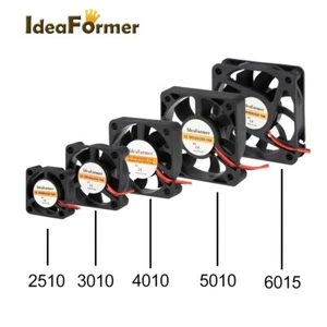 2 piezas de ventilador de refrigeración para impresora 3D 2510/3010/4010/5010/6015 5/12/24V+2 pines cable XH2,54. - Imagen 1 de 21