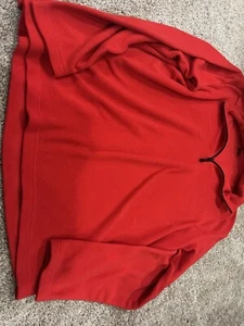 Red Fleece Jacket Size Large - Picture 1 of 2