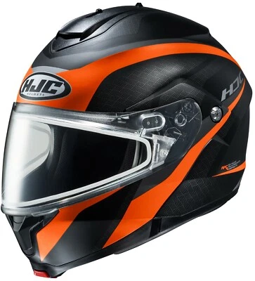 HJC c91 Taly Modular SunScreen Snowmobile Helmet Orange LG Large C-91 — 第 1/4 张图片