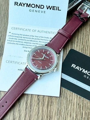 Raymond Weil Millesime Men's Automatic Infinite Burgundy Watch Limited 88pcs - Image 1 of 4