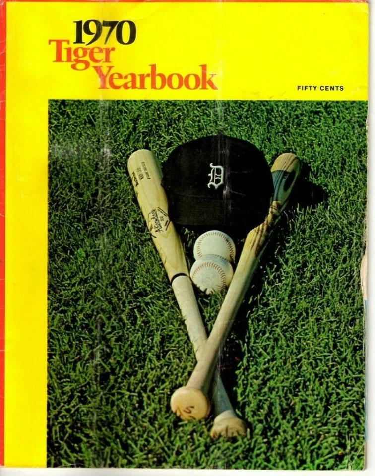 1970 Detroit Tigers Yearbook baseball Al Kaline, Norm Cash, Denny McLain FAIR - Image 1 of 4